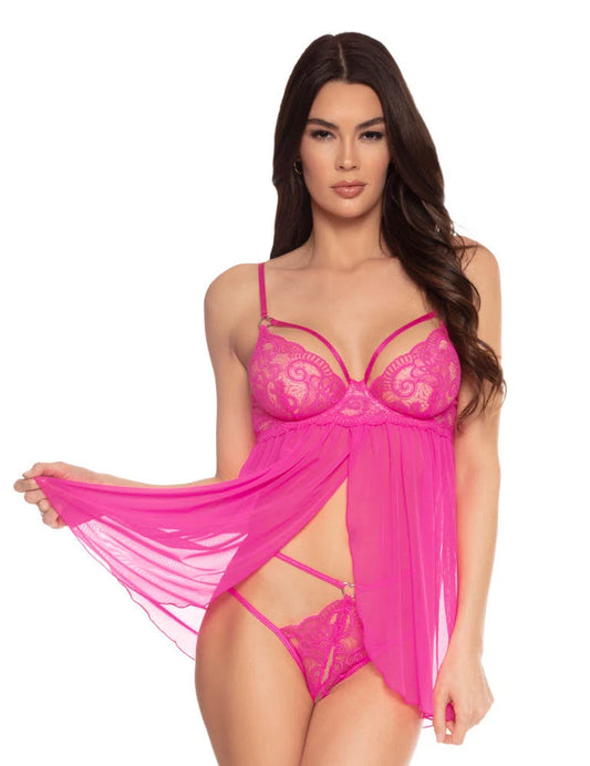 Strappy Babydoll with High Rise G-String