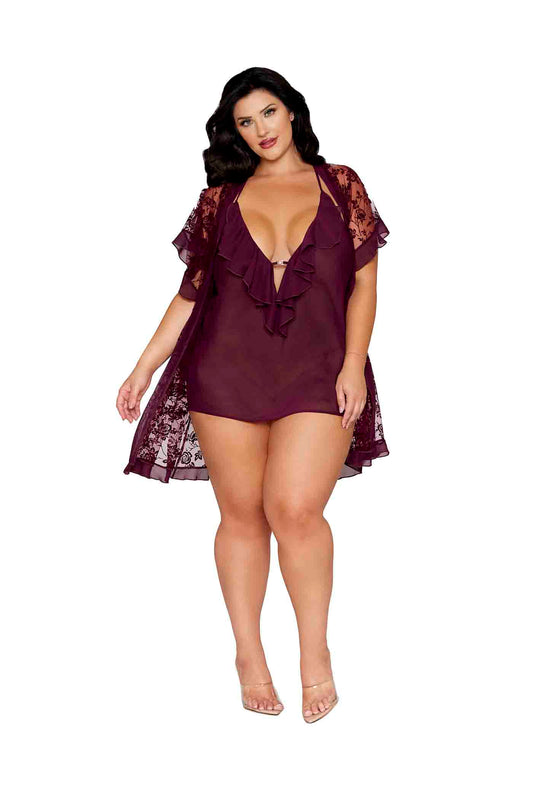 Cabernet Kiss Chemise & Robe