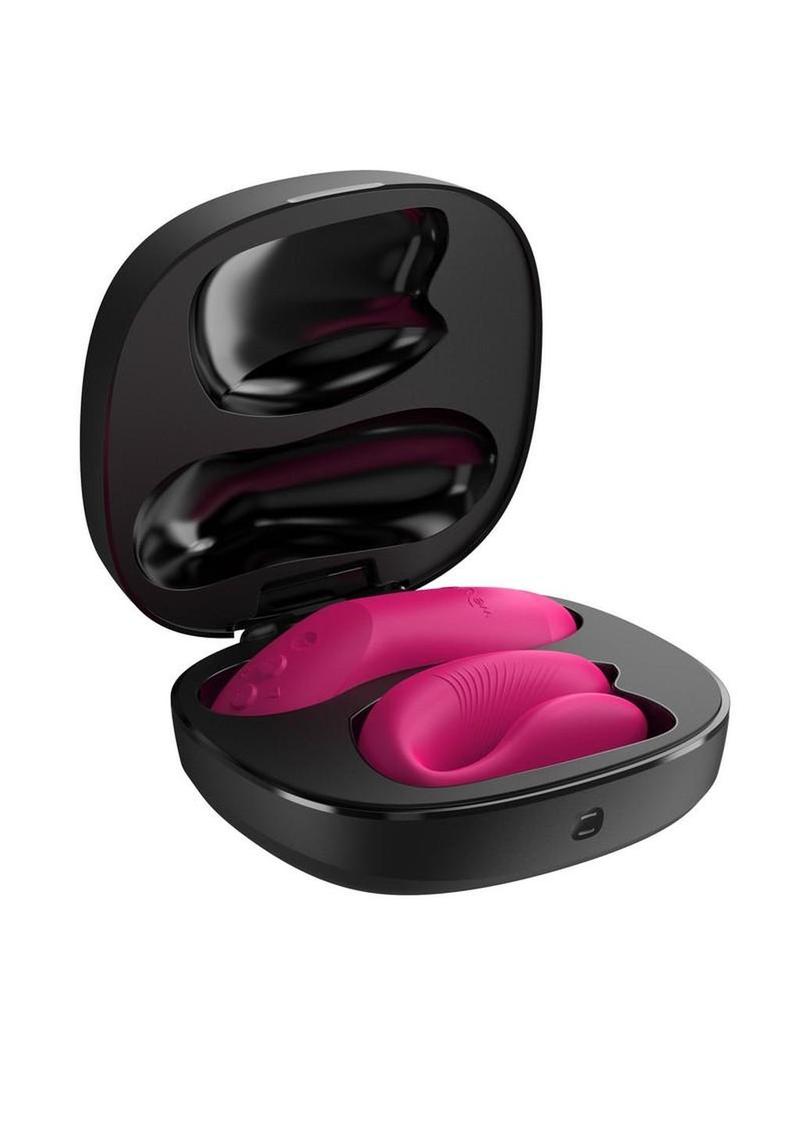 The sleek, pink We-Vibe Chorus Pro displayed on a neutral background, highlighting its premium aesthetic.
