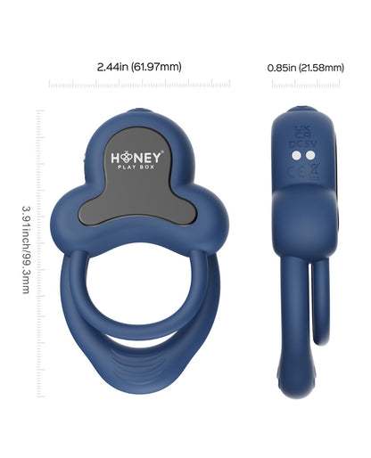 Anello Vibrating Double C-Ring w/Clitoral Stimulator
