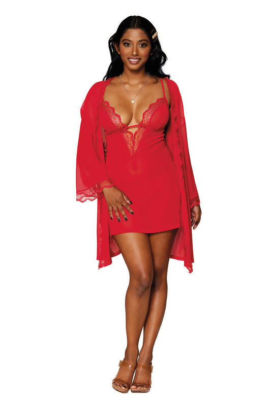 Whispered Desire Robe & Chemise Set